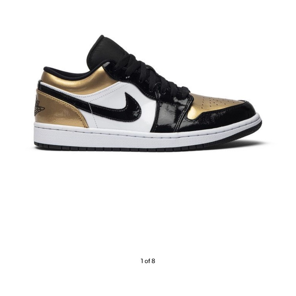 2019 Air Jordan 1 Low 'Gold Toe' Men’s size 8.5